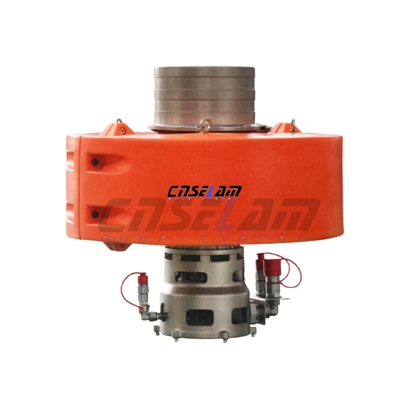 Large Flow Hydraulic Submersible Pump with Pontoon